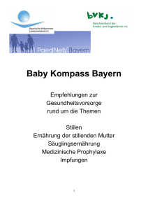 Prophylaxe beim Neugeborenen und Säugling