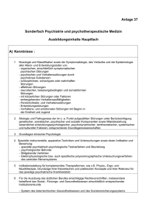 Psychiatrie und psychotherapeutische Medizin