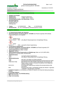 Sicherheitsdatenblatt