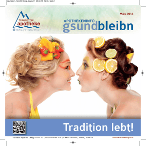 Tradition lebt! - Traunstein Apotheke
