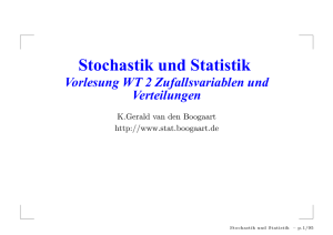 Stochastik und Statistik - K. Gerald van den Boogaart