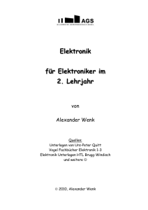 Elektronik 2. Lehrjahr, Version 2015