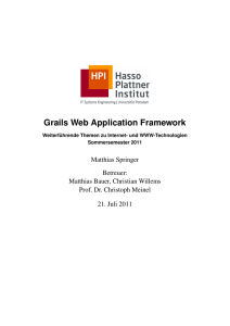 Grails Web Application Framework