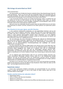 Wie bringe ich mein Kind zur Welt? Nat&uuml;rliche Geburt