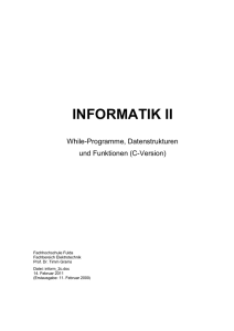 While-Programme, Datenstrukturen und