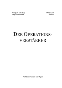 Der Operationsverstärker