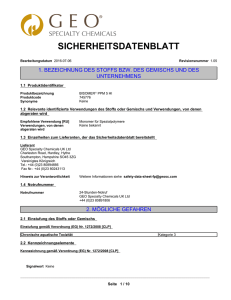 sicherheitsdatenblatt - GEO Specialty Chemicals