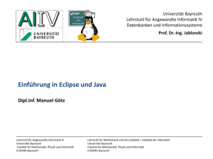 Java, Eclipse, Objekte, Klassen