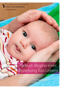 Brosch&uuml;re zur Geburt