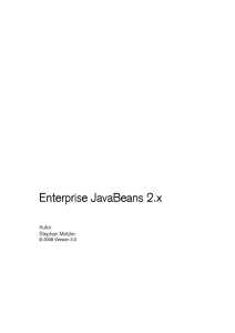 Enterprise JavaBeans 2.x Enterprise JavaBeans 2.x