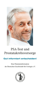 PSA-Test bei der Früherkennung von Prostatakrebs