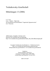 Ungarische Zigeunerweisen - Tschaikowsky