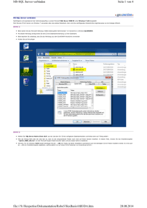 Seite 1 von 4 MS-SQL Server verbinden 28.08.2014 file:///S