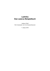 LazInfos Das Lazarus Beispielbuch