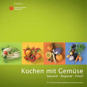 Kochen mit Gemüse - Fonds Gesundes Österreich