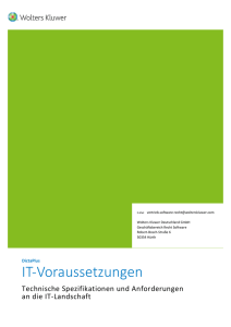 IT-Voraussetzungen - DictaPlus