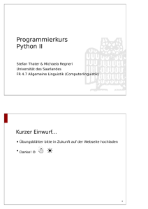 Clique - Computerlinguistik - Universität des Saarlandes