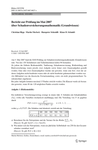 Lösungsvorschlag zur Klausur vom 05.05.2007