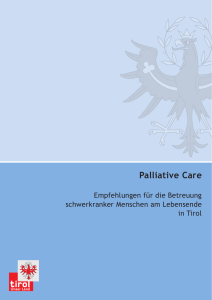 Palliative Care - TAKO | Tiroler Arbeitskreis für Onkologie