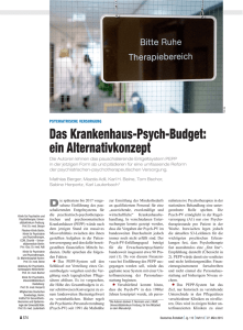 Das Krankenhaus-Psych-Budget: ein Alternativkonzept