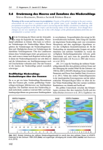 2.6 Erwärmung des Meeres und Zunahme des Niederschlags