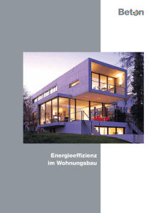 Energieeffizienz im Wohnungsbau