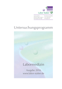 Untersuchungsprogramm Labormedizin