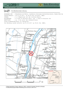Erdbeben bei Neuenburg am Rhein