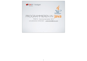 Java Slides.key - DHBW Stuttgart