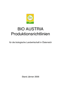 Bio Austria Produktionsrichtlinien