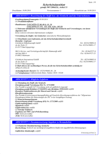 Sicherheitsdatenblatt