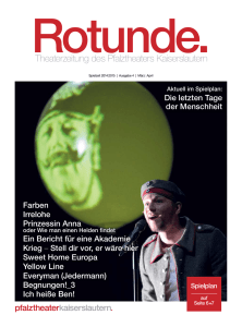 Rotunde März - April 2015 - Pfalztheater