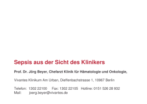 Sepsis aus der Sicht des Klinikers