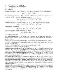 1 Funktionen und Flächen