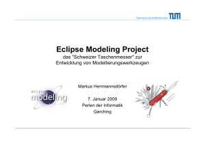 Eclipse Modeling Project - Technische Universität München