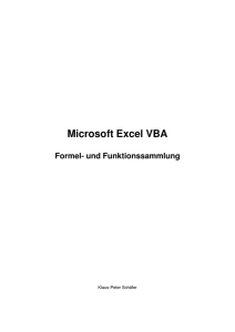 Microsoft Excel VBA - schaefer