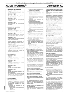 Doxycyclin AL - SRZ - Fachinformationsdienst