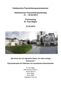 Nilges - OPK :: Ostdeutsche Psychotherapeutenkammer