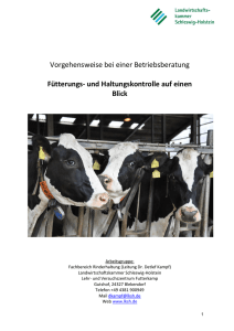 Leitfaden für eine Beratung - Landwirtschaftskammer Schleswig