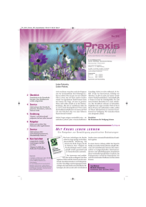 Praxis Journal - Hämatologisch-onkologische Schwerpunktpraxis