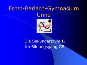 Die gymnasiale Oberstufe - Ernst-Barlach