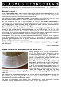blasmusikforschung - Österreichischer Blasmusikverband