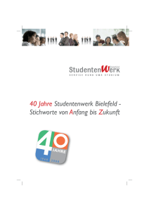 40 Jahre Studentenwerk Bielefeld