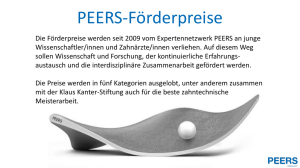 PEERS-Preisträger - DENTSPLY Implants