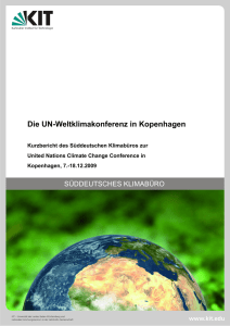 Die UN-Weltklimakonferenz in Kopenhagen - KIT