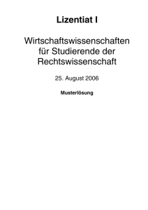 Aufgabe 5: Nachfrage und Wirtschaftsordnung