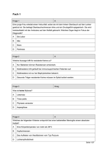 Fach 1 - Medizinisches Grundwissen 2014