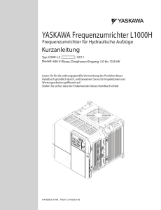 YASKAWA Frequenzumrichter L1000H - YASKAWA Europe