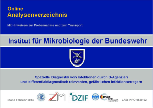 LAB-INFO-0520 Online - Analysenverzeichnis