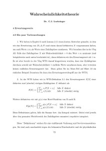 Erwartungswerte - Luchsinger Mathematics AG